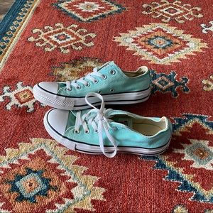 Turquoise Blue Converse Shoes